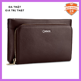 Clutch, Ví Cầm Tay Thời Trang Nam Da Bò Alran Cao Cấp HT16 Nâu