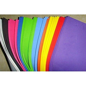 Bộ 10 tấm mút xốp màu, mút xốp bitit, mút xốp EVA kích thước 50*80cm