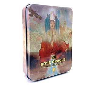 Bộ Bài The Rose Oracle 44 Thẻ Mạ Tím Hộp Sắt