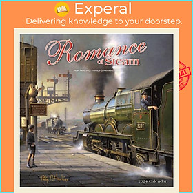 Sách - Romance of Steam Square Wall Calendar 2024 by  (UK edition, paperback)
