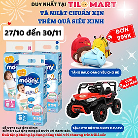 Combo 2 Gói Tã Dán Cao Cấp Moony Nhật Bản M58 58 Miếng