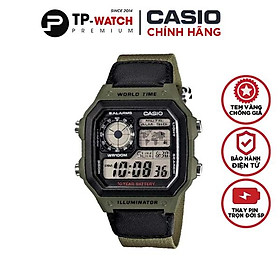 Đồng Hồ Casio Nam Dây Da Phối Vải AE-1200WHB-3BVDF