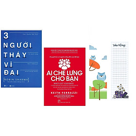 Combo 2 Cuốn Sách Kinh Tế Hay Nhất: Ai Che Lưng Cho Bạn + Ba Người Thầy Vĩ Đại ( Tặng kèm PostCard GreenLife)) 