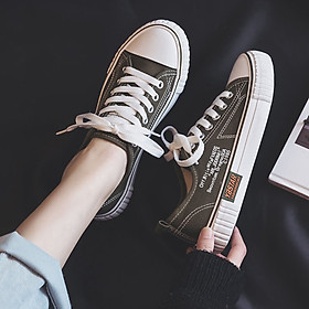 Giày vải canvas phong cách Hàn Quốc thời trang cho nữ