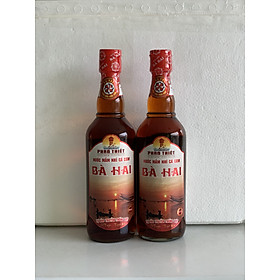 Xách 2 Chai Nước Mắm Nhĩ Lú Cá Cơm Đặc Biệt Bà Hai ( 2 x 500ml )
