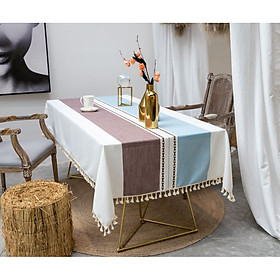 Mua Khăn trải bàn KBCC10 MARYTEXCO chất liệu cotton thêu  đường may tinh xảo  viền tua rua sang trọng phù hợp với những không gian cao cấp  đem lại nét đẹp tinh tế cho căn phòng