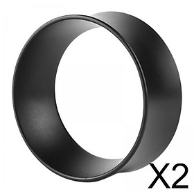 Set of 2 Aluminum Alloy 58mm Espresso Coffee Dosing Rings Practical Durable