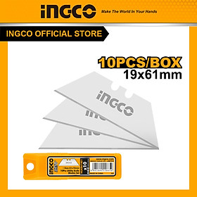 Bộ 10 lưỡi dao dự phòng INGCO HUKB61001 61X19mm (dùng cho dao rọc giấy cao cấp INGCO HUK6128)