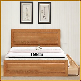 Mua Giường ngủ Nhật Tundo gỗ sồi - 2 hộc