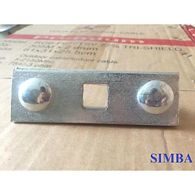 Mua combo 10 KẸP CÁP 2 RẢNH 3 LỔ  kẹp sắt dùng trong công việc giữ cố định  căng dây cáp  giữ dây cáp giằng khi móc tăng đơ.