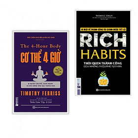 Combo 2 cuốn sách: Cơ thể 4 giờ + Rich Habits - Thói Quen Thành Công Của Những Triệu Phú Tự Thân ( tặng kèm iring siêu dễ thương như hình )