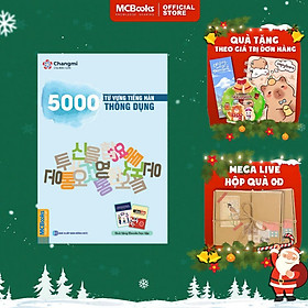 5000 Từ Vựng Tiếng Hàn Thông Dụng - Nạp Siêu Tốc Vốn Từ Vựng Tiếng Hàn Trong 60 Ngày - MCBooks
