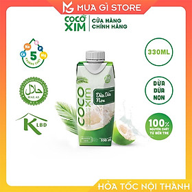 Nước dừa tươi đóng hộp Cocoxim vị Xiêm Sen dung tích 330ml/Hộp, Giao hỏa tốc Hà Nội