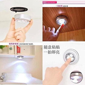 Mua Đèn Led 3 Bóng Mini Thông Minh Dán Tường.