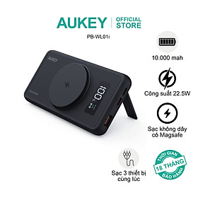 Mua Pin dự phòng 10000mAh sạc nhanh 22.5W và sạc không dây 15W Aukey PB-WL01i  hàng chính hãng