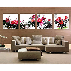 Tranh Treo Tường Vườn Hoa Mẫu Đơn 3