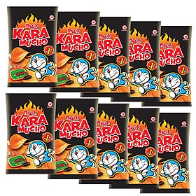 Lốc 10 gói Snack khoai tây Karamucho vị cay đặc biệt 26gr