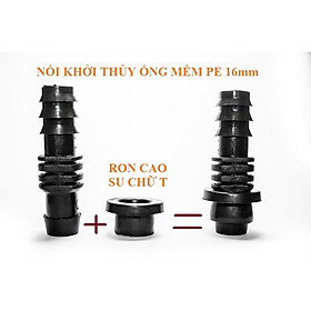 Mua COMBO NỐI KHỞI THỦY Kèm Gioăng (Ron) Cao Su Cho Ống Mềm PE phi 16mm  20mm  25mm - goGarden