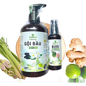 Combo Dầu Gội MẸ KEN 500ml & Tinh Dầu Bưởi MẸ KEN 100ml - kích thích mọc tóc, ngăn ngừa gãy rụng