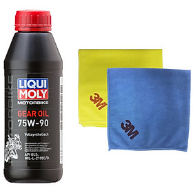 Nhớt hộp số xe ga cao cấp 75W90 Liqui Moly 1516 - Tặng kèm 1 khăn lau chuyên dụng 3M màu ngẫu nhiên