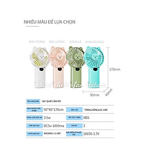 Mua Quạt mini sạc pin Hataca có màn hình led
