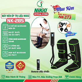 Máy Massage Chân, Nén Ép Túi Khí Bàn Chân Và Bắp Chân Nikio NK-285 - Hỗ Trợ Cải Thiện Đau Nhức, Tê Bì, Suy Giãn Tĩnh Mạch