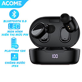 Tai Nghe Không Dây Bluetooth 5.0 ACOME Airdots T1 Hiển Thị LED – Kháng Nước IPX4, Khử Tiếng Ồn, Âm Thanh Siêu Bass – HÀNG CHÍNH HÃNG
