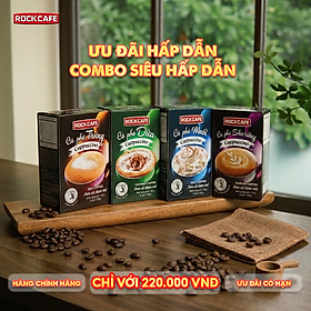 [CB] COMBO 4 HỘP SIÊU HẤP DẪN CAPPUCCINO: MUỐI + TRỨNG + DỪA + SẦU RIÊNG (5 gói x 30 gram)