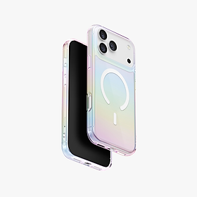 Ốp Lưng Mỏng Nhẹ Sạc Từ Tính cho Iphone 17 Pro/ 17 Pro max UNIQ IRIDESCIA, Chống Ố Vàng_Hàng chính hãng