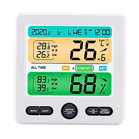 Thermometer Hygrometer Home Temp Humidity Gauge Accurate Alarm