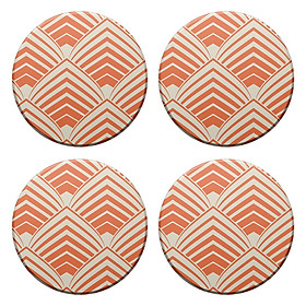 Set Đế Lót Ly Gốm Tròn Mika P-007-002-S-T (4 Cái)