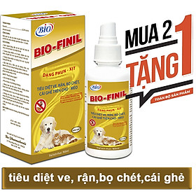 MUA 2 TẶNG 1 Thuốc xịt BIO-FINIL tiêu diệt ve, bọ chét, rận, ghẻ trên da chó mèo siêu hiệu quả-79203