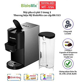 Mua Máy pha cà phê 3 trong 1 BioloMix BK-513 Dung tích thùng chứa: 1.6 lít - HÀNG CHÍNH HÃNG