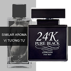 Nước Hoa LONKOOM PARFUM 24K perfume Pure Black for women EDP Aromatic-Fougere Fragrance 100ml