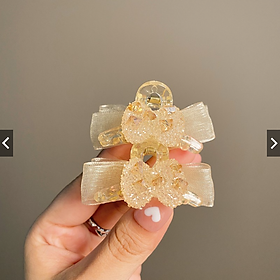 Kẹp Tóc Hình Nơ Đính Đá Hai Mặt Thời Trang Hàn Quốc dành cho nữ