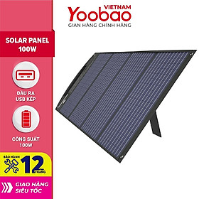 Mua Tấm pin năng lượng mặt trời YOOBAO Solar Panel - Công suất 100W - Dùng cho cắm trại ngoài trời - Hàng chính hãng