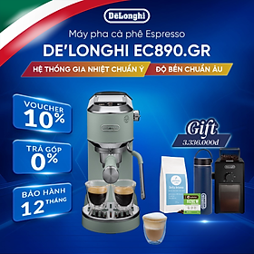 Mua Máy pha cà phê espresso DeLonghi Dedica Duo EC890.GR - Hàng Chính Hãng