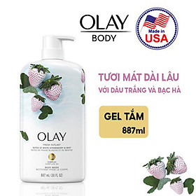 Hình ảnh Sữa Tắm Olay Dưỡng Ẩm Ngăn Ngừa Lão Hóa Fresh Outlast  887ml - USA 