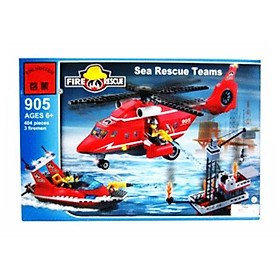 Hộp đồ chơi lắp ráp máy bay cứu hộ 905 cho bé trai