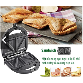 Mua Máy Kẹp Ép Bánh Mỳ Haeger   Máy Nướng Bánh Sandwich Đa Năng Tiện Lợi Lỗi 1 Đổi 1