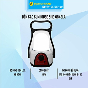 Mua Đèn sạc Sunhouse SHE-6848LA