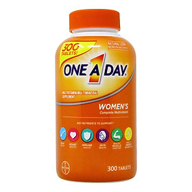 Viên uống Vitamin tổng hợp cho Nữ - One A Day women Multivitamin 300 viên của Mỹ - mẫu mới