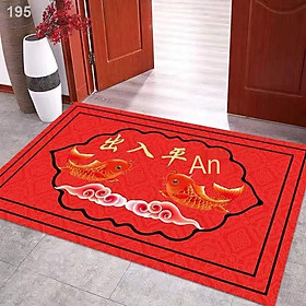 【HOT】Thảm trải sàn màu đỏ lễ hội truy cập an toàn cửa ra vào nhà bếp phòng tắm thấm nước chống trượt
