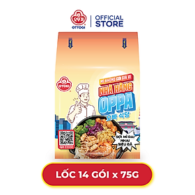 Tên sản phẩm Lốc 14 gói mì không gói gia vị nhà hàng OPPA Otoki (75gx14)