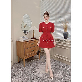 ĐẦM ĐÍNH NÚT KIỂU CỰC XINH XẮN VÀ SIÊU DỄ THƯƠNG