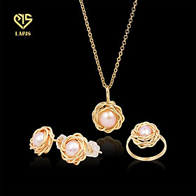 Bộ Trang Sức Handmade Ngọc trai Gold filled Loving Swirl SCB-2412 | Trang sức PJS