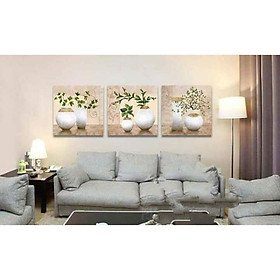 Tranh Treo Tường Hiện Đại Phòng Khách - Bình Hoa Mẫu 1