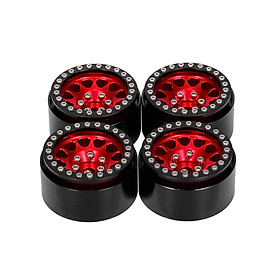 4PCS Metal 1.9 Beadlock Wheel Rim Hub for 1/10 Traxxas Hsp Redcat Rc4wd Tamiya Axial SCX10 D90 HPI RC Car