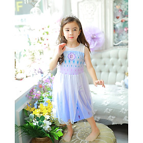 Váy mặc nhà công chúa Elsa cao cấp cho bé
