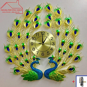Mua Đồng Hồ Trang Trí Chim Công Uyên Ương TP-029 (Tặng Máy Đồng Hồ Thay Thế)